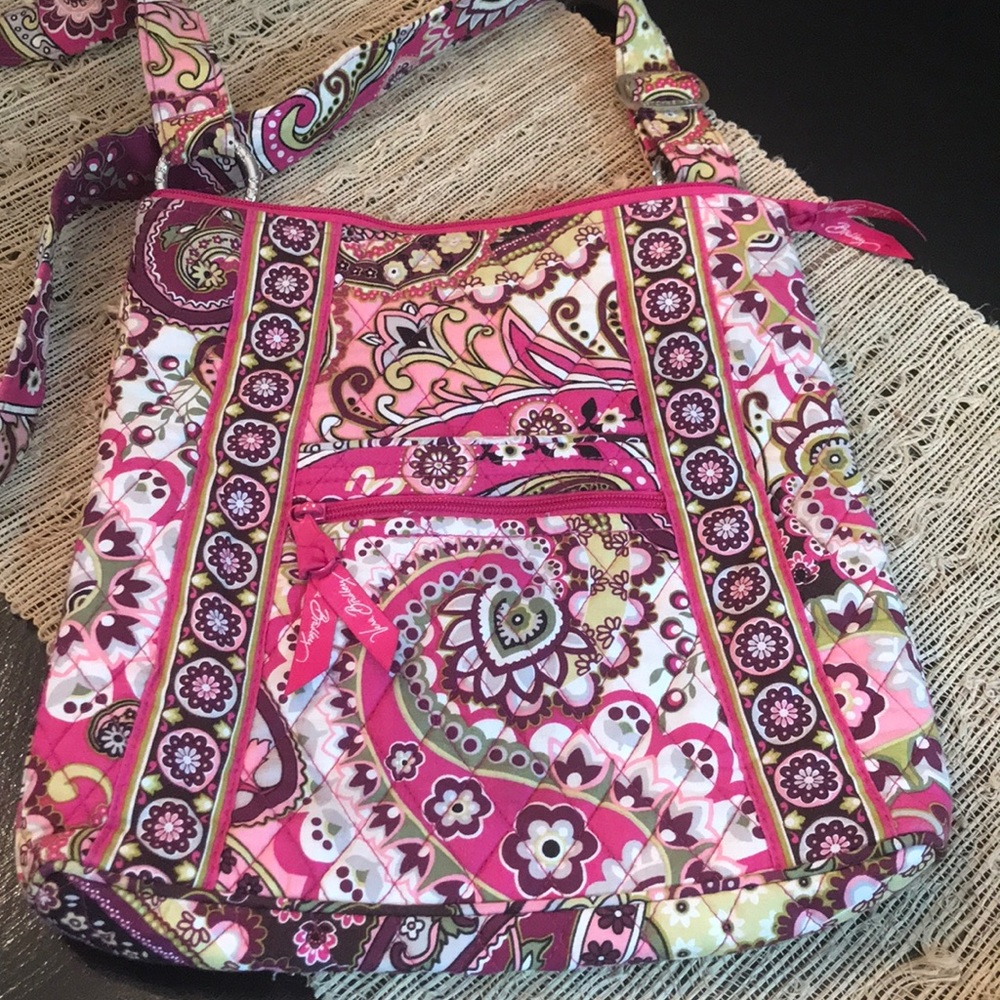 Vera Bradley Pink Paisley Cross body Hipster